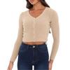 I Saw It First Womens/Ladies Fine Gauge Cropped Cardigan