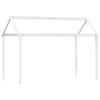 Roof for Children S Bed White 217x85.5x154 Cm Solid Pine Wood