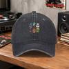 Lucha Libre Wrestling Mask Print Vintage Baseball Cap Unisex Cotton Hat for Outdoor Sports Daily Wear