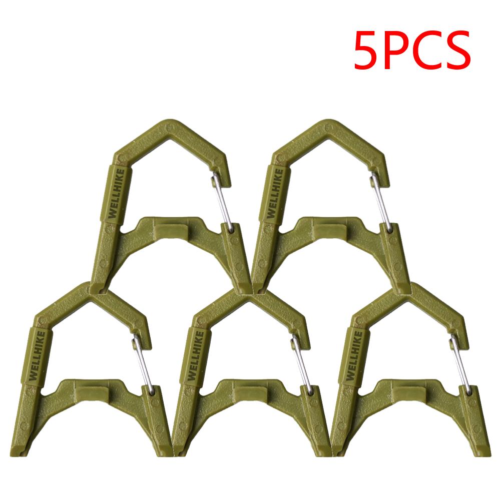 3-10PCS Camping Light Hook Camping Lantern Hanging Buckle GZ Lantern Spring Buckle for Outdoor Camping Fishing