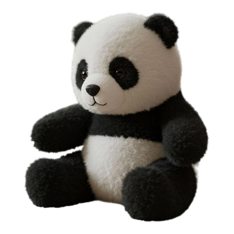 Cute Panda Soothing Desk Plush Plush Toy With Premium PP Cotton For Childrens Room Decors Christmas Gift