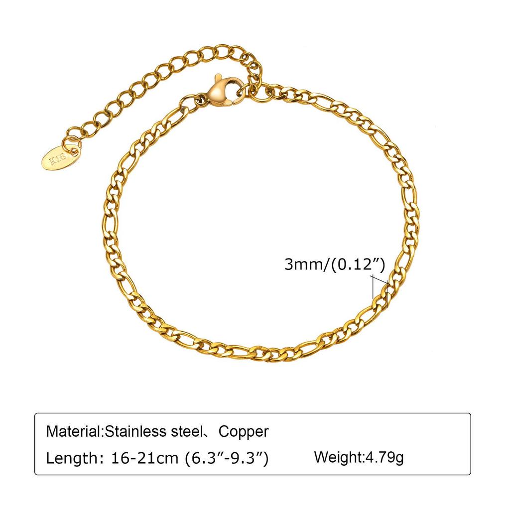 Women's Versatile Twist Chain Bracelet - Stackable and Stylish for Daily Wear
