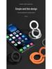 Magnetic Phone Holder and Case with Double Ring and Dual-Sided Metal Stand for Desktop and Car Mounting