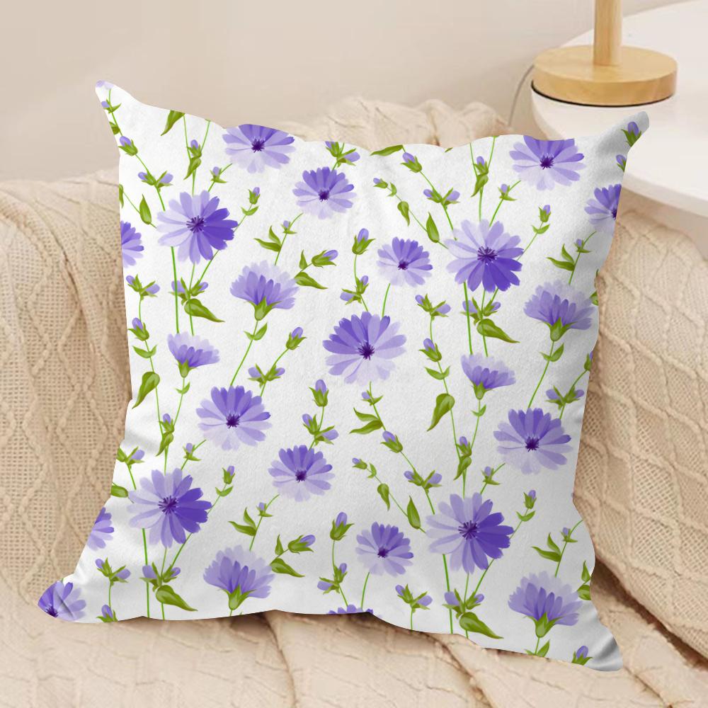 minimalist floral Art Cushion Cover Soft Plush Fabric DoubleSided Printed Cushion Covers for All Seasons Modern HomeDecor Gift