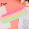 Decompression Pencil Case Pop Case Large Capacity Silicone Storage Bag with Odorless Bubble Toy Stationery for Kids School Office Stress Reducing