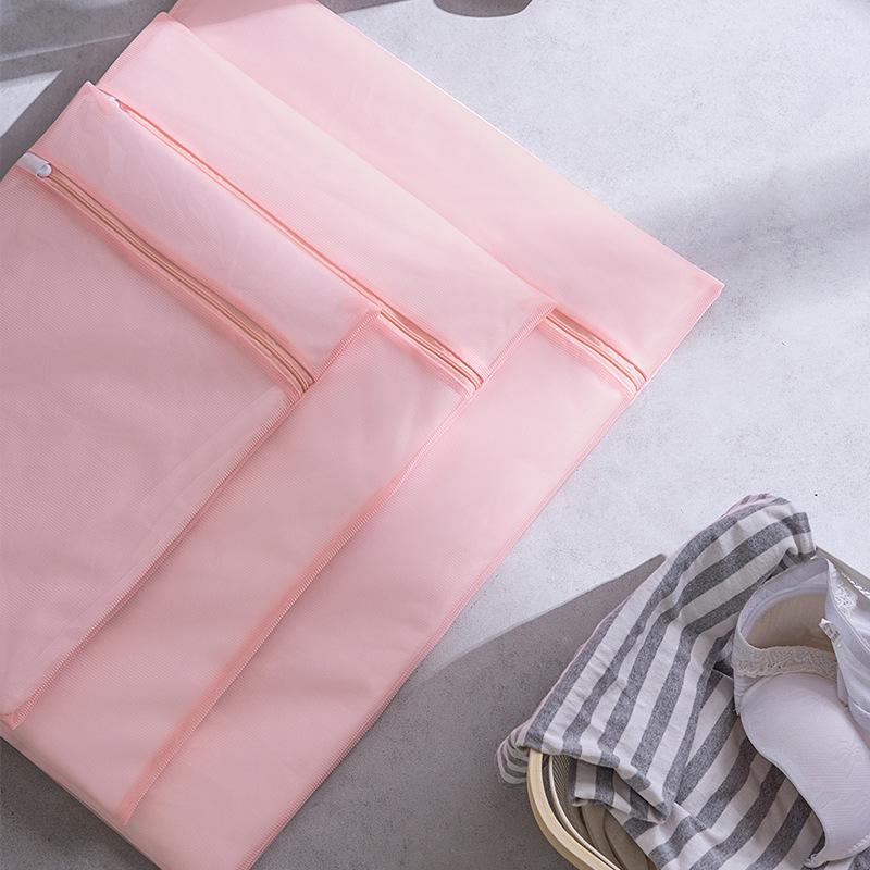 Shumi Thickened Lotus Root Powder Wash & Care Bag, Machine-Washable Anti-Deformation Bra & Lingerie Laundry Bag