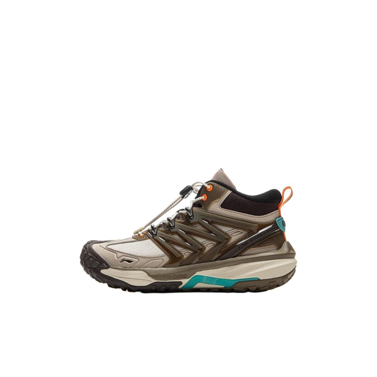 

Li Ning Детские Lian Luan 3 Синтетическая кожа Удобные Универсальные Нескользящие Прочные Высокие Уличные Ботинки Детская Обувь Бежевый YKEU004-7 37