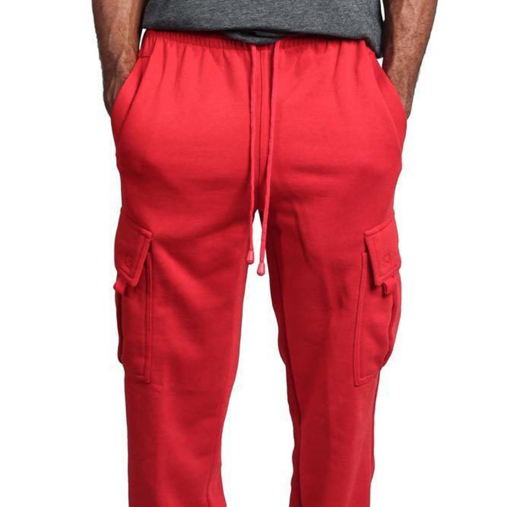 New Men's Casual Multi-Pocket Trousers Loose Straight Work Trousers