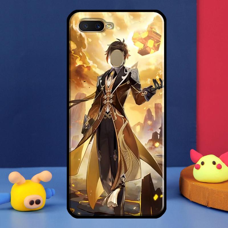Zhongli Genshin Impact Case For Oppo A91 A5 A9 A16 A76 A96 A58 A78 A98 A52 A72 A74 A94 A54 S A57 A77 A15 A17 Cover