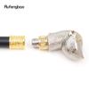 Golden White Hamster Guinea Animal Fashion Walking Stick Decorative Cospaly Vintage Party Fashionable Walking Cane Crosier 92cm