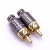 2Pcs Gold Plated RCA Plug Jack Soldering Speaker Audio Connector  Headphone Jack