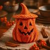 Festliche Kürbisdekoration Halloween Gruselige Aufbewahrungsbox, Harz Jack-O'-Lantern Teelichthalter, Hohl für Tischdekoration Partyhalter