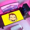 Mouse Pad Nonslip Lockedge Office Student Funny Gaming Curious Thickened Large Writing Illustration Cushion GGeorge MousePad