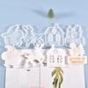 Christmas Silicone Casting Mold Resin Concrete Charm Pendant Christmas Tree Gypsum Mold Plaster Wax Fondant Clay Concrete Set
