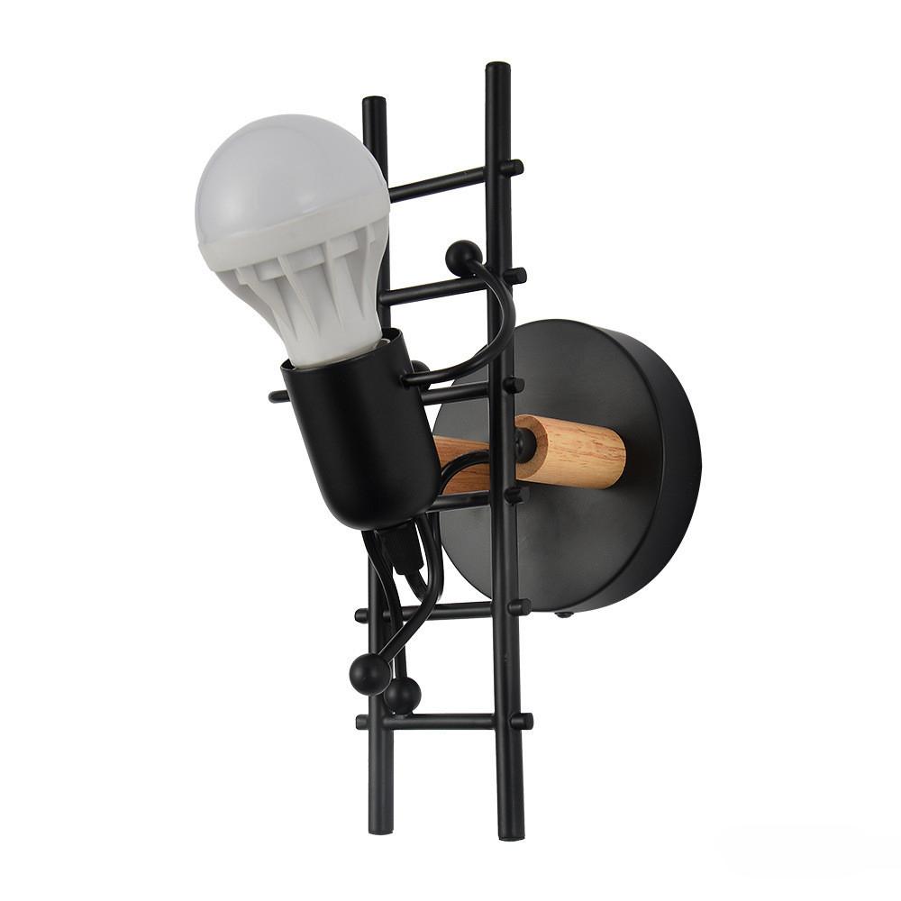 Raumdeko Eingang Beleuchtung Retro Industrieller Stil Eisenkunst Designer Persönlichkeit Kreativer Korridor Bösewicht Roboter Wandleuchte