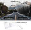 Safety Glasses 1 Pack Anti Fog Goggles Vented Sides Shield PC Frame Spectacles for Lab Medical Anti-impact Eye Protection Glasse