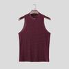 INCERUN Summer Men Mockneck Sleeveless Shiny Casual Tank Tops Vest
