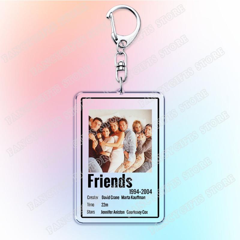 

Classic TV Show Friends Keychains for Women Accessories Bag Chandler Bing Phoebe Buffay Monica Joey Keying Jewelry Fans Gifts