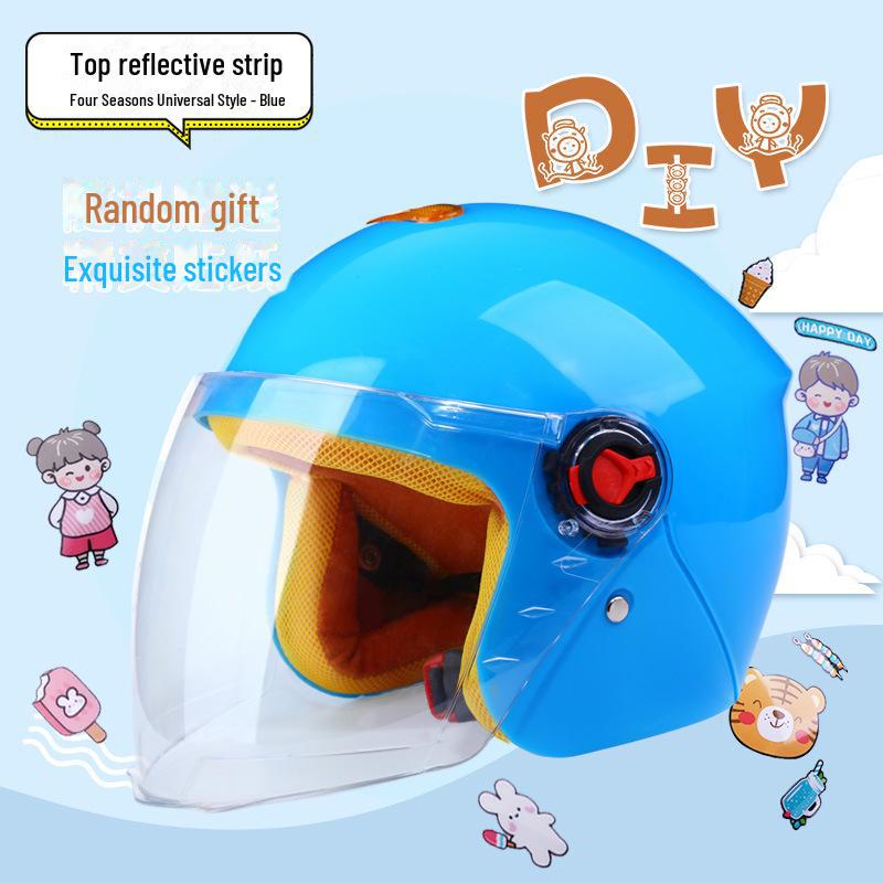 

Детский электромобильный шлем - симпатичный, универсальный, всесезонный, теплая защита зимой