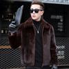 Men's top imitation mink hair imitation fur jacket thickened large size imitation fur velvet autumn and winter wear