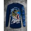 Fishing Shirts Men's T-Shirts Long Sleeve Men Clothes Autumn Streetwear Top Pullovers Male T Shirt Outdoor Casual Men's Clothing