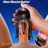Glans Vibrating Male Masturbator 10-Speed Glans Trainer with 3D Massage Beads Penis Massager Delay and Stamina Trainer Sex Toy