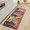 Colorful Cat Pattern Area Rug, Ultra-Comfortable and Machine Washable Floor Mat for Living Room and Bedroom Decor