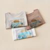 T-shirt for Women Summer Cotton T-shirt Soft Loose Printed Casual Comfortable Pullover T-shirt Top