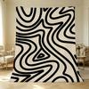 Fluffy Flannel Fleece Throw Blanket Machine Washable Minimalist Abstract, Soft & Skin-friendly Warm for Sofa, Bed Nap, Office, Halloween Christmas