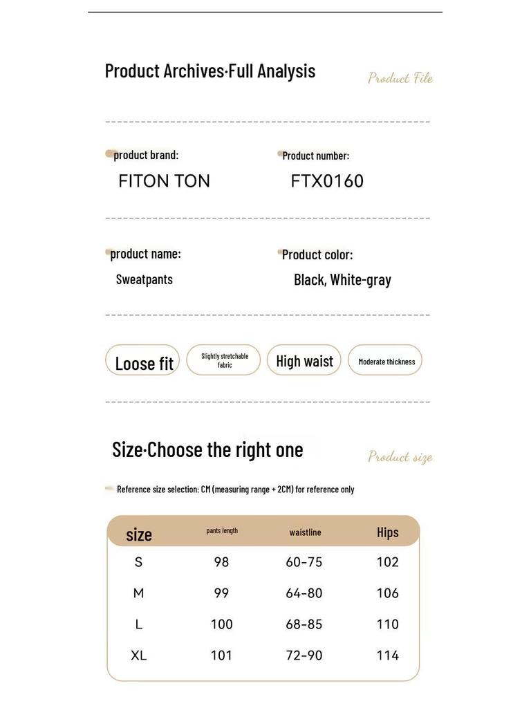 FitonTon Women's Striped High-Waist Straight Casual Sports Pants