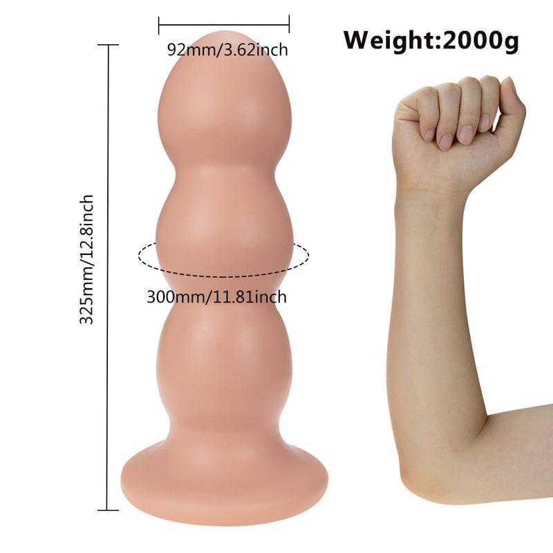 Oversized and Long Anal Plug Anal Expander Masturbation Device Soft Spherical Fun Back Court Pull Beads Adult Products