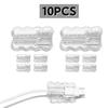10pcs Charging Cord Protector Anti-Bend Data Cable Cover Transparent Charger Protector For Women Men Mobile Earphone