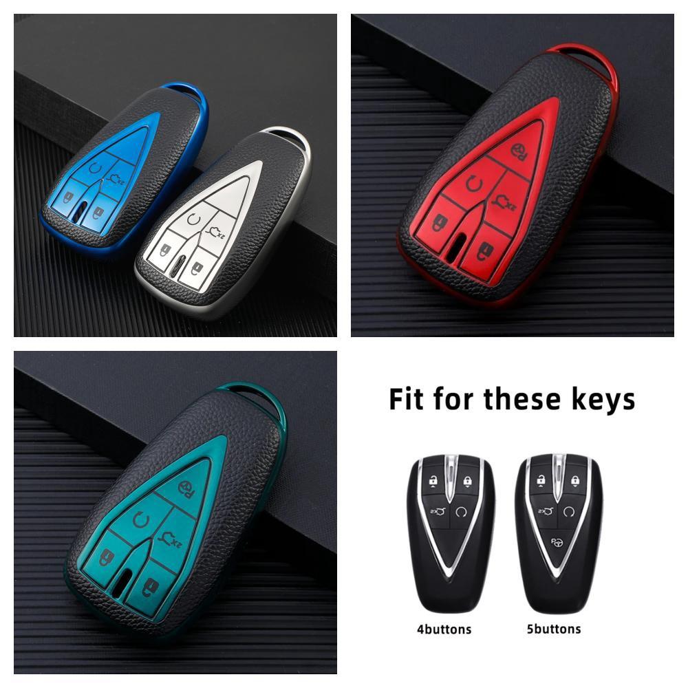 4/5 Buttons Car Key Cover For Changan Cs35 Plus Cs75Plus Cs55Plus Eado Uni-T Oushang X5 X7 Ev Tpu Key Case Cover Shell