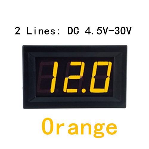 0.56inch Mini Digital Voltmeter DC 4.5V to 30V Digital Voltmeter Voltage Panel Meter For 6V 12V 24V Electromobile Motorcycle Car
