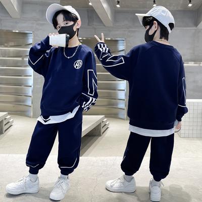 Jungen Sweatshirts + Hosen Kinder Anzüge 2PCS Set Baumwolle Frühling Herbst Baumwolle Jogginganzug Jugendliche Weihnachten Geschenk Kind