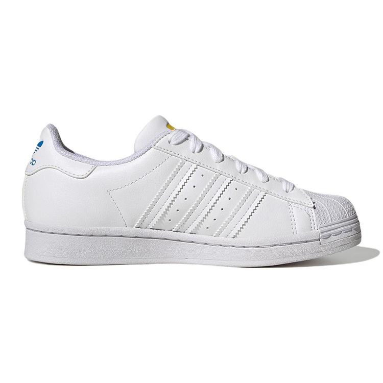 (GS) adidas Superstar 'White Yellow Blue' Kids' GV8876