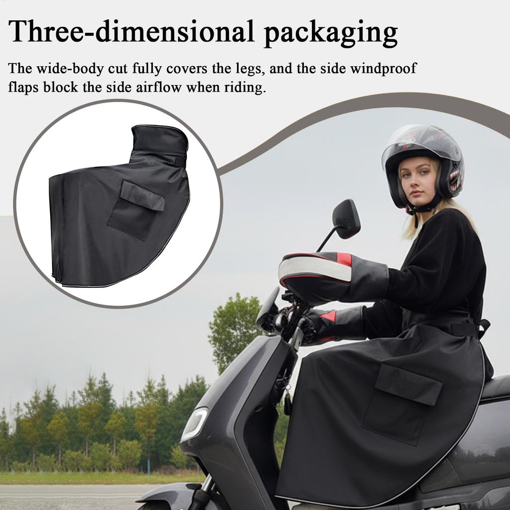 Scooter Leg Cover Winter Warm Windproof Scooter Blanket Leg Protector E-Bike Knee Lap Windshield Protector For Winter Drive