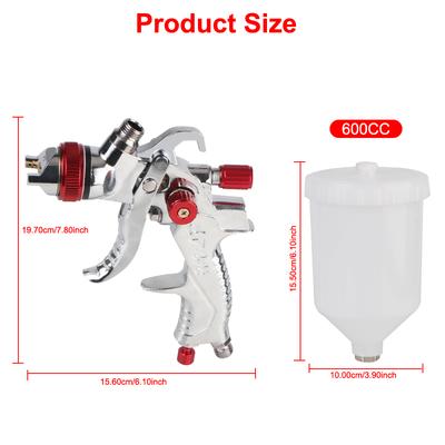 Air Sheet Metal Repair Car Paint Spray Gun Set Anti-Rust Paint Sprayer Auto Pneumatic Sprayer Handle Spray Tool High Atomization