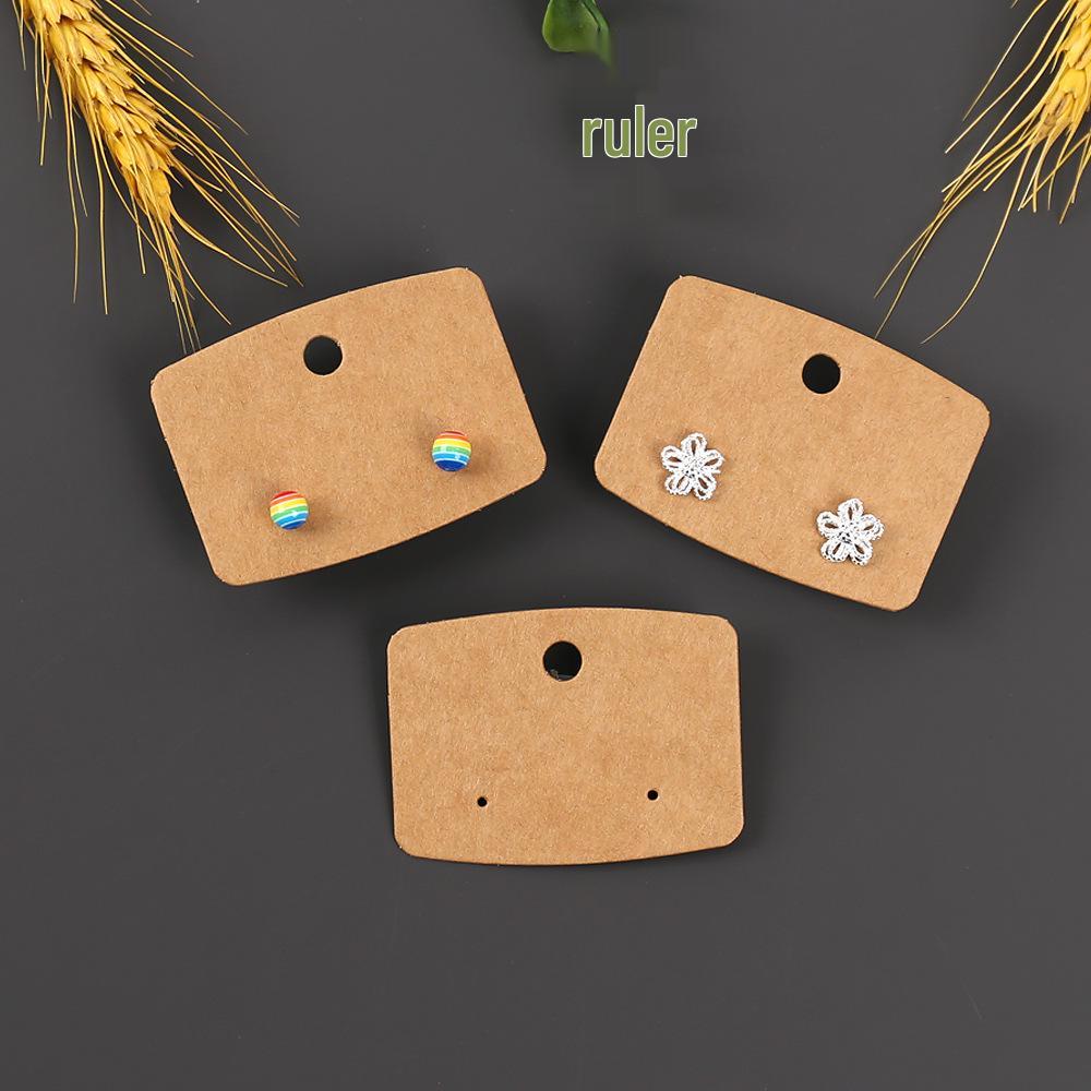 Retro Kraft Paper Earring Display Cards for Jewelry Packaging
