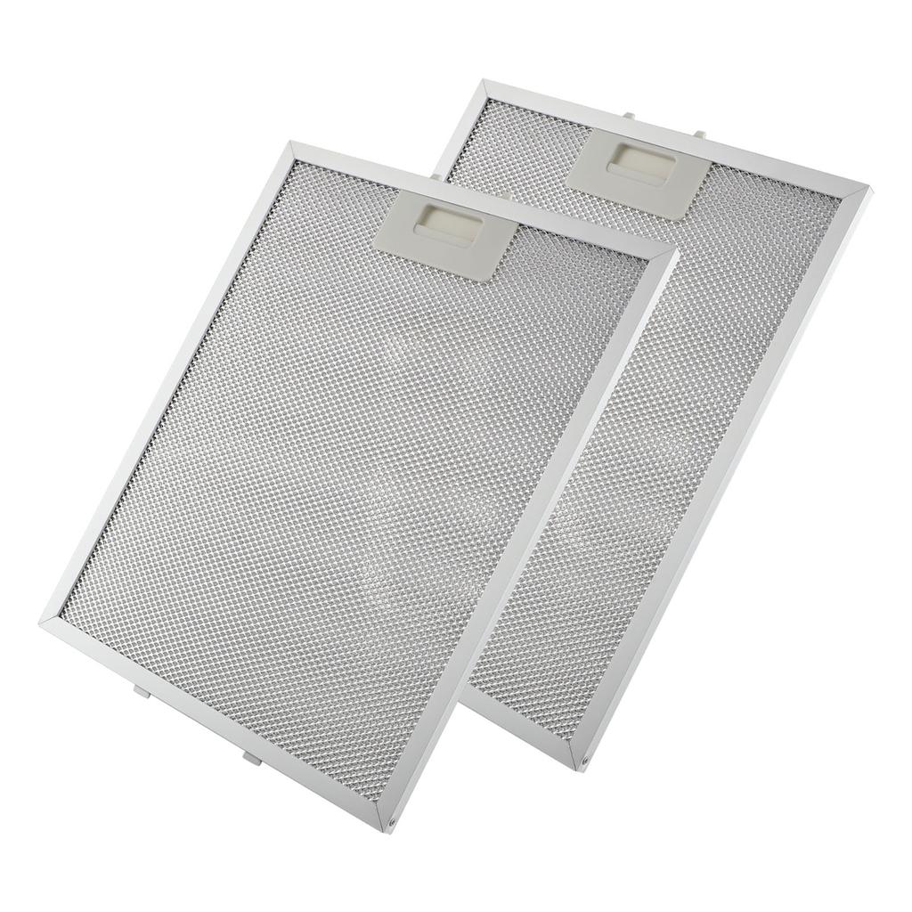 2 Stück Aluminium Dunstabzugshaubenfilter Metallgitter Abluftfilter 280x350x9mm Metallgitter Fettfilter für Küchenabzugshaube