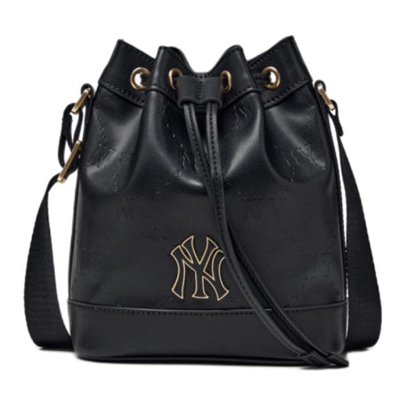 MLB Leather Bucket Bags Crossbody Bag, Shoulder Bag Regular Kids' Pink/Black Casual 7ACRMD65N