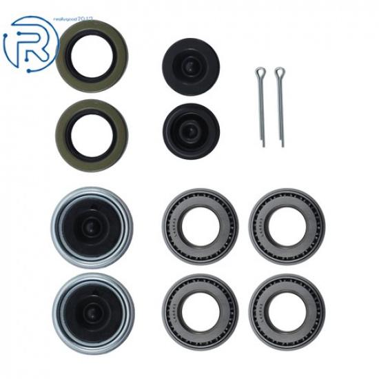 Set of 2 Trailer Axle Hub Wheel Bearing Kits L44643 L44610 For 1'' 2000-2200 Lbs