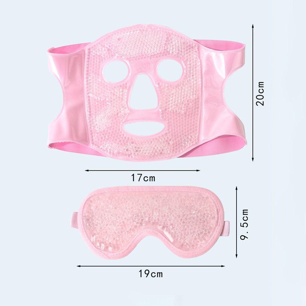 1Set Eye Mask Ice Gel Eye Face Mask Reduce Face Puff Reusable Ice Cold Mask Cold and Hot Heat Gel Beads Compress Hot Heat Mask