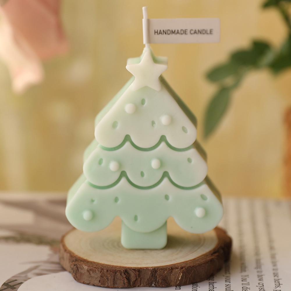 Christmas Tree Scented Candle Christmas Birthday Party Souvenir Aromatherapy Candle Home Decor Room Decor Table Decor 8.2x6.7cm