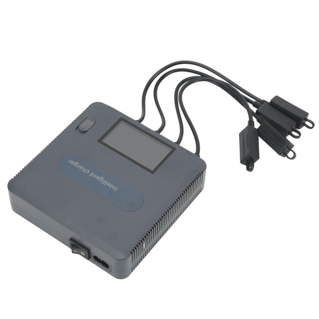 LCD Display Battery Charger Fast Charging Smart Battery Charging Hub for DJI Mavic AIR 2 Mavic AIR 2S UAV Grey 100‑240V