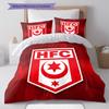 Hallescher FC Pattern Bedding,Quilt Set Quilt Cover Pillowcase Home Birthday Gift(1 * Duvet Cover + 2 * Pillowcase, Without Core)