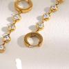 Elegant 18K Zirconia Tassel Earrings - High-End Stainless Steel for Women’s Luxury Fashion