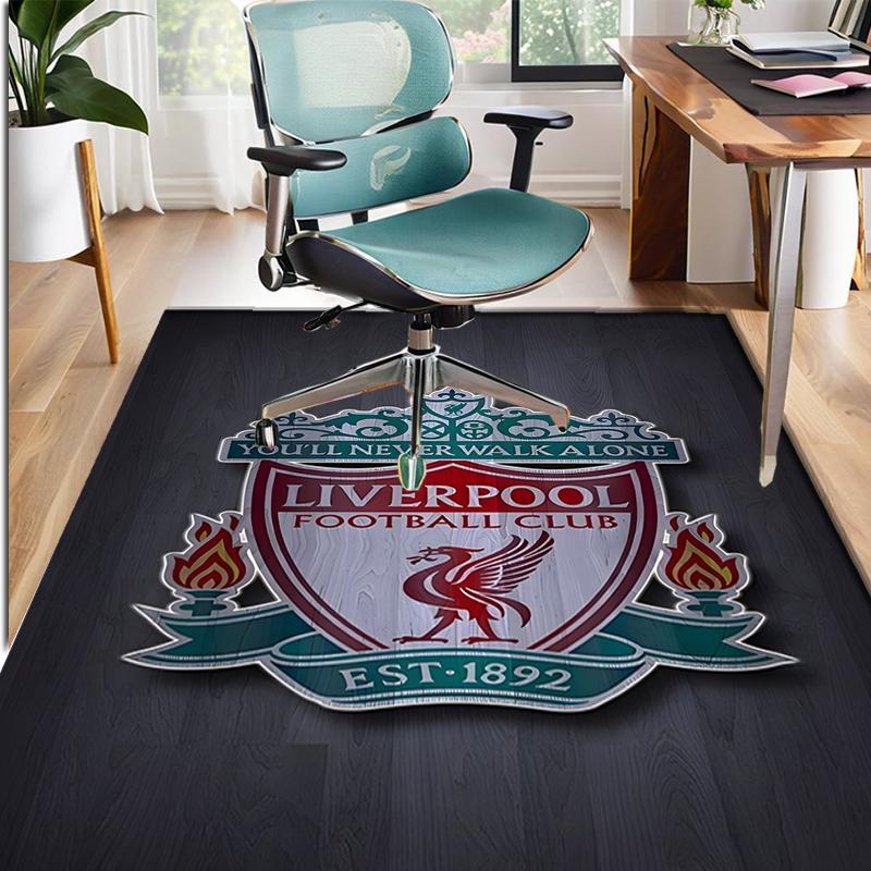 Alfombra con Patrón del Liverpool F.C., Felpudo Interior/Exterior, para Picnic, Sala de Juegos, Dormitorio, Oficina, Sala de Estar, Alfombra Decorativa para el Hogar, Regalo de Cumpleaños