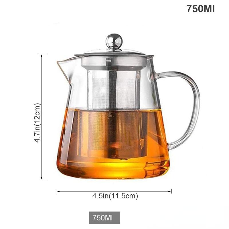 Heat Resistant Glass Teapot, Various Styles, Hot-selling Tea Sets, Clear Kettle, Flower Puer, Tea Infuser Pot, Dropshipping