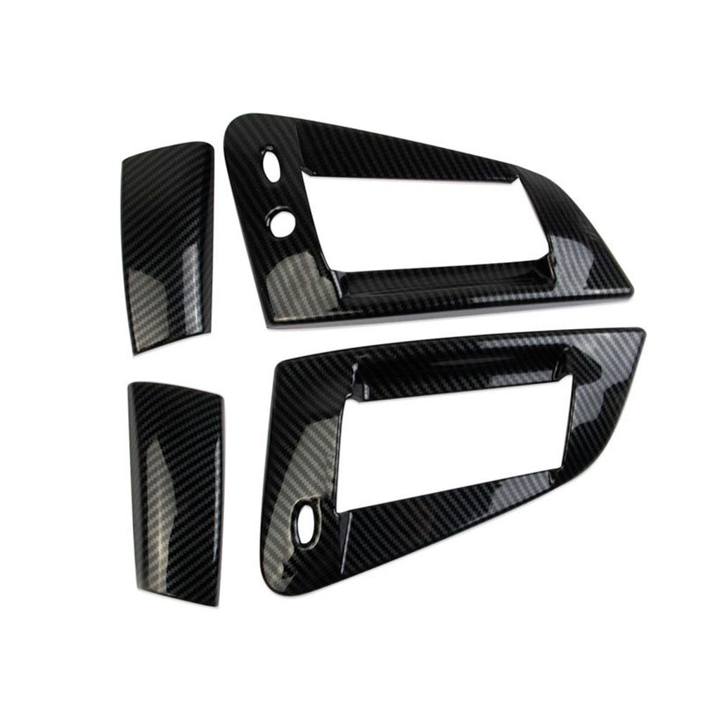 Carbon Fiber Look Exterior Door Bowl Handle Trim Cover For Nissan 370Z 2009-2020